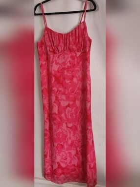 NWT PRETTYGARDEN Women's Soft Pink Floral Bodycon Maxi Dress Size XL